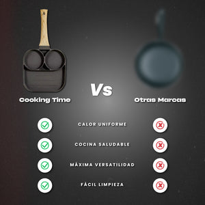 Sartén antiadherente 3 en 1 - Cooking Time™